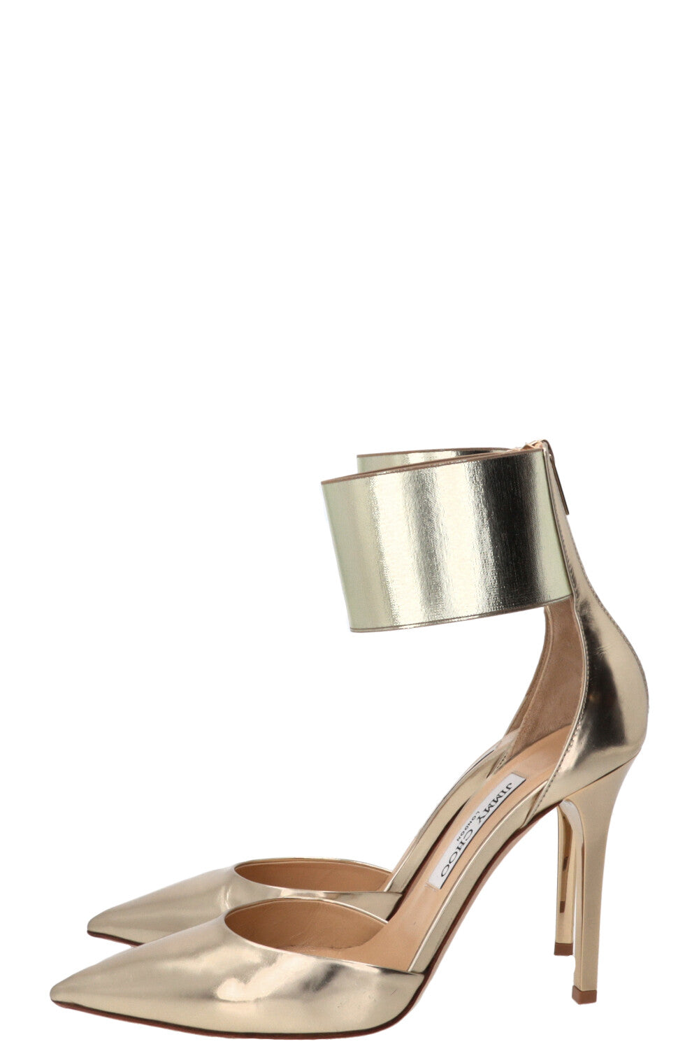 JIMMY CHOO Trinny Heels Leather Gold