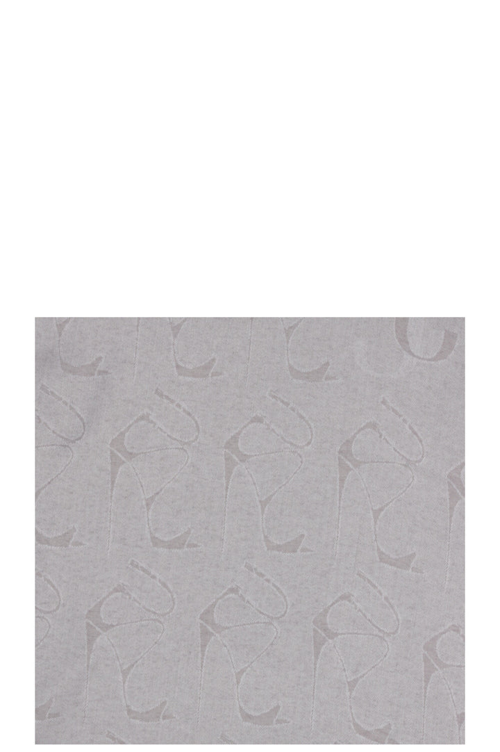 JIMMY CHOO Yvette Heel Print Scarf Grey