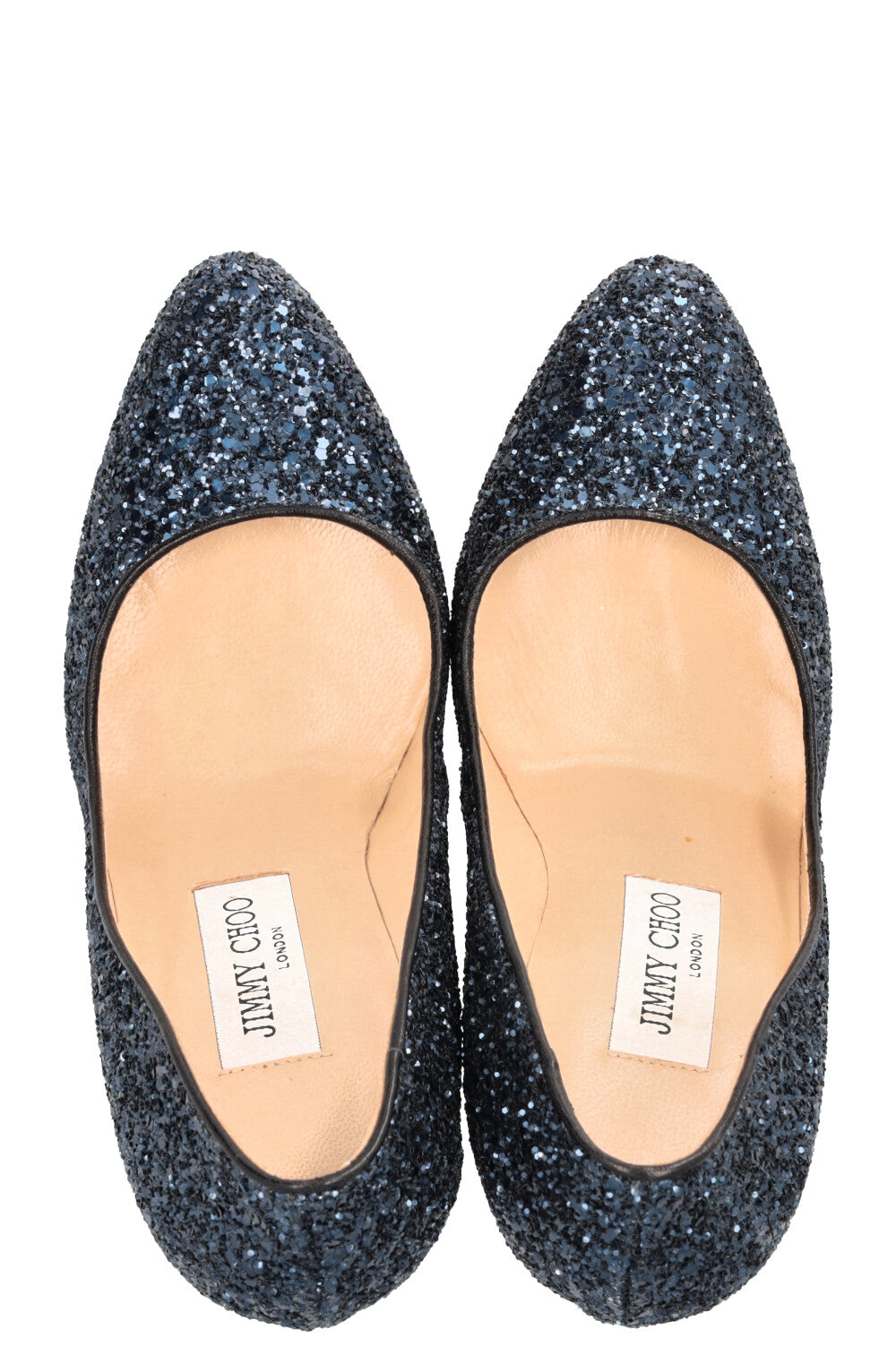 JIMMY CHOO Glitter Pumps Blue
