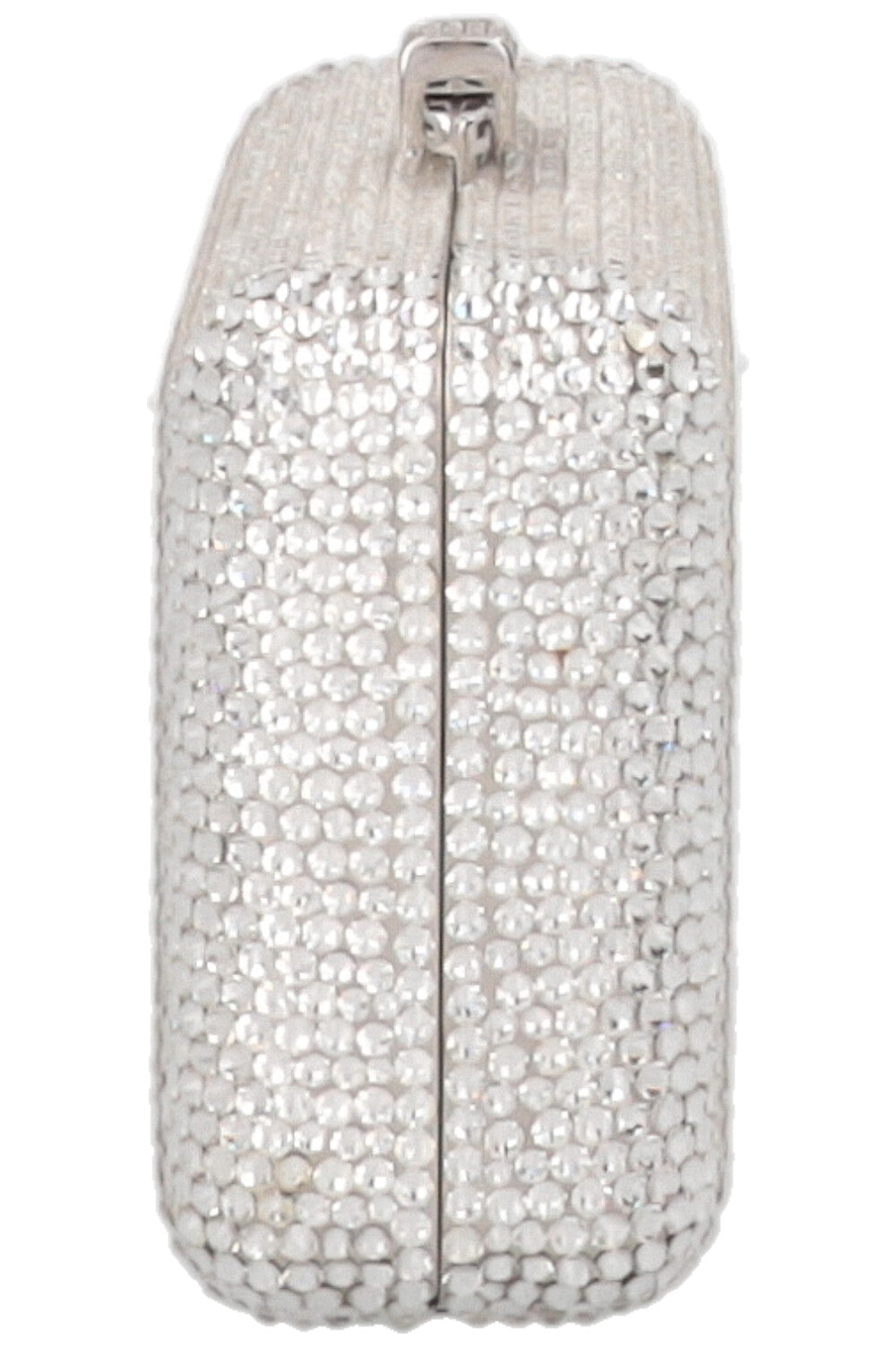 JUDITH LEIBER Slim Side Clutch Crystal Silver