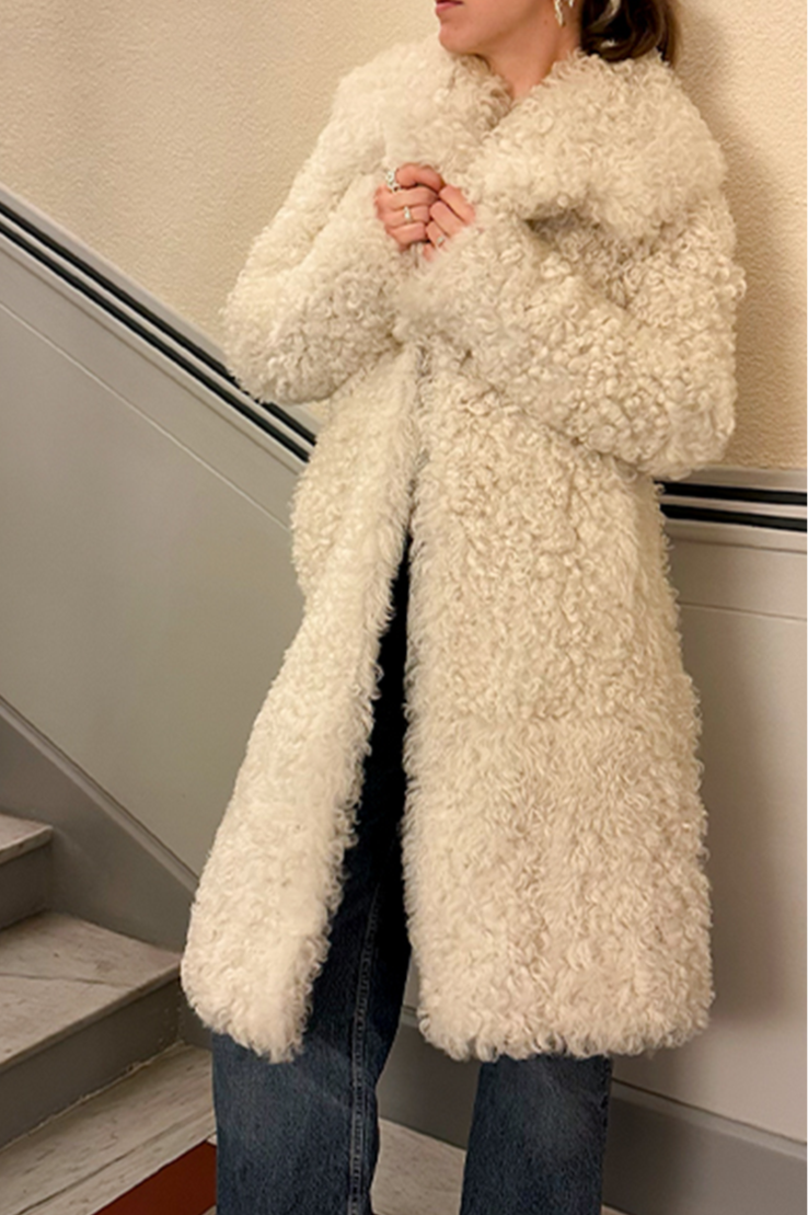JIL SANDER Coat Shearling White – REAWAKE