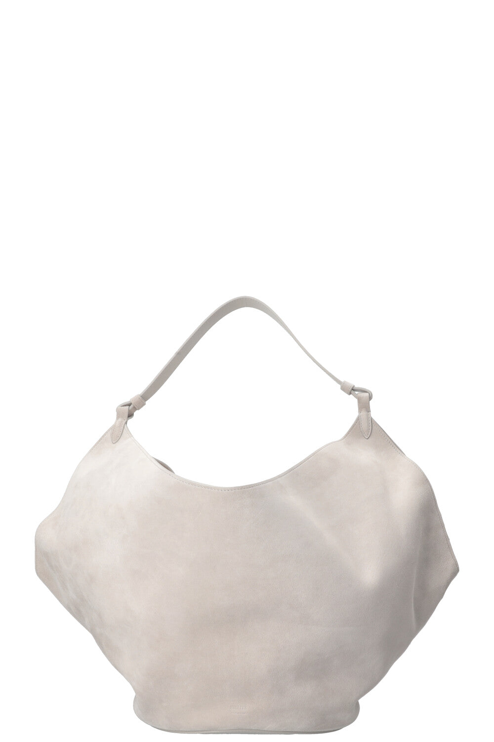 KHAITE Medium Lotus Bag Suede Grey