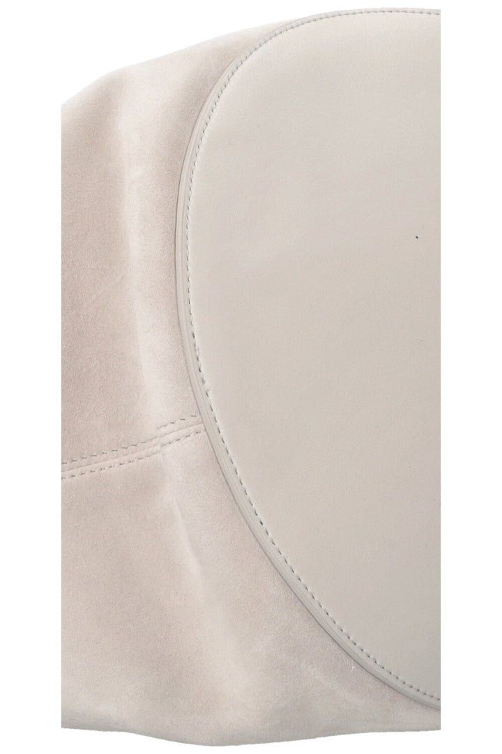 KHAITE Medium Lotus Bag Suede Grey