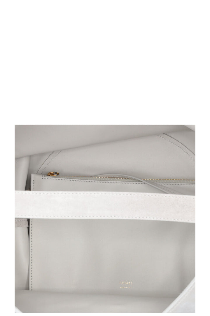 KHAITE Medium Lotus Bag Suede Grey