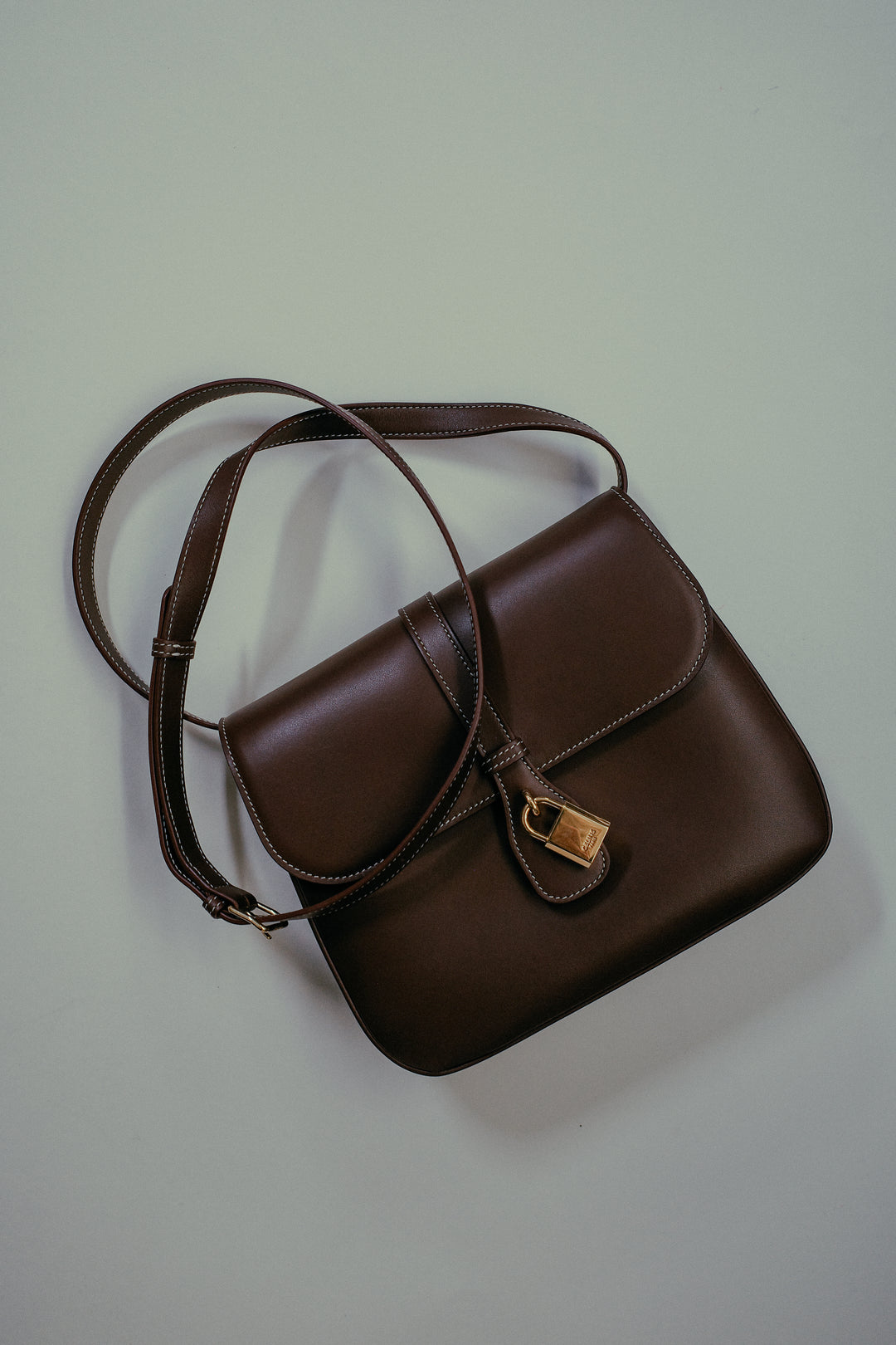 CELINE Tabou Medium Crossbody Bag Brown