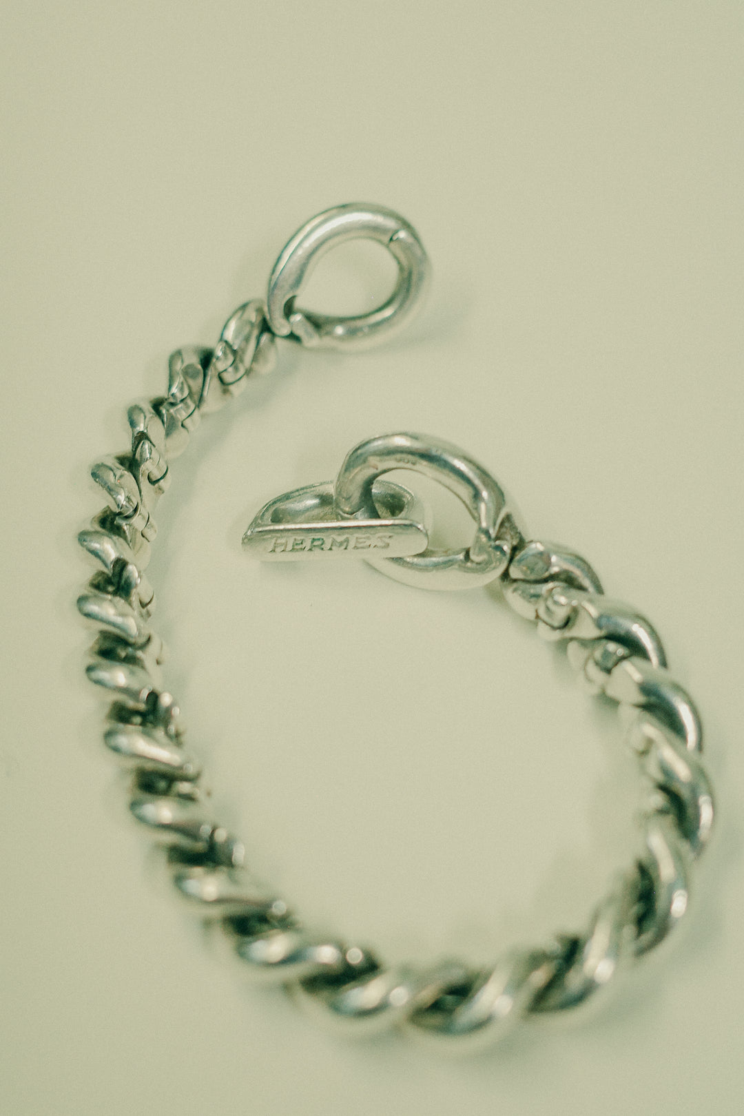 HERMÈS Torsade Bracelet PM Silver