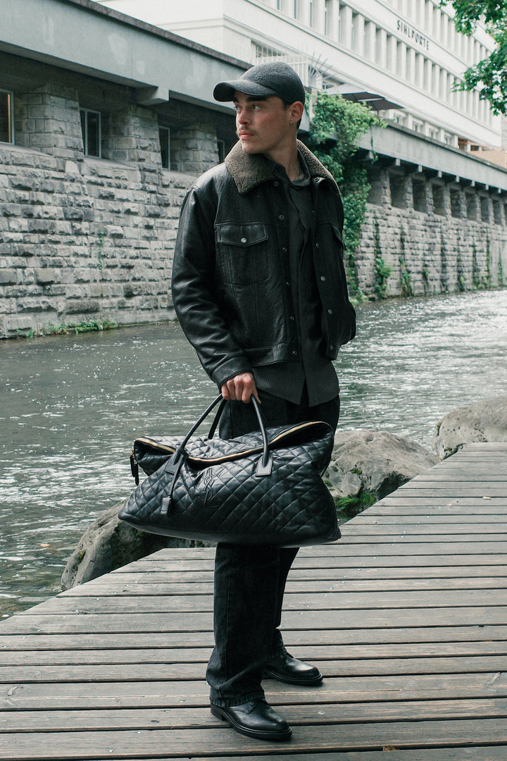 SAINT LAURENT 2024 Jacket Shearling Leather Black