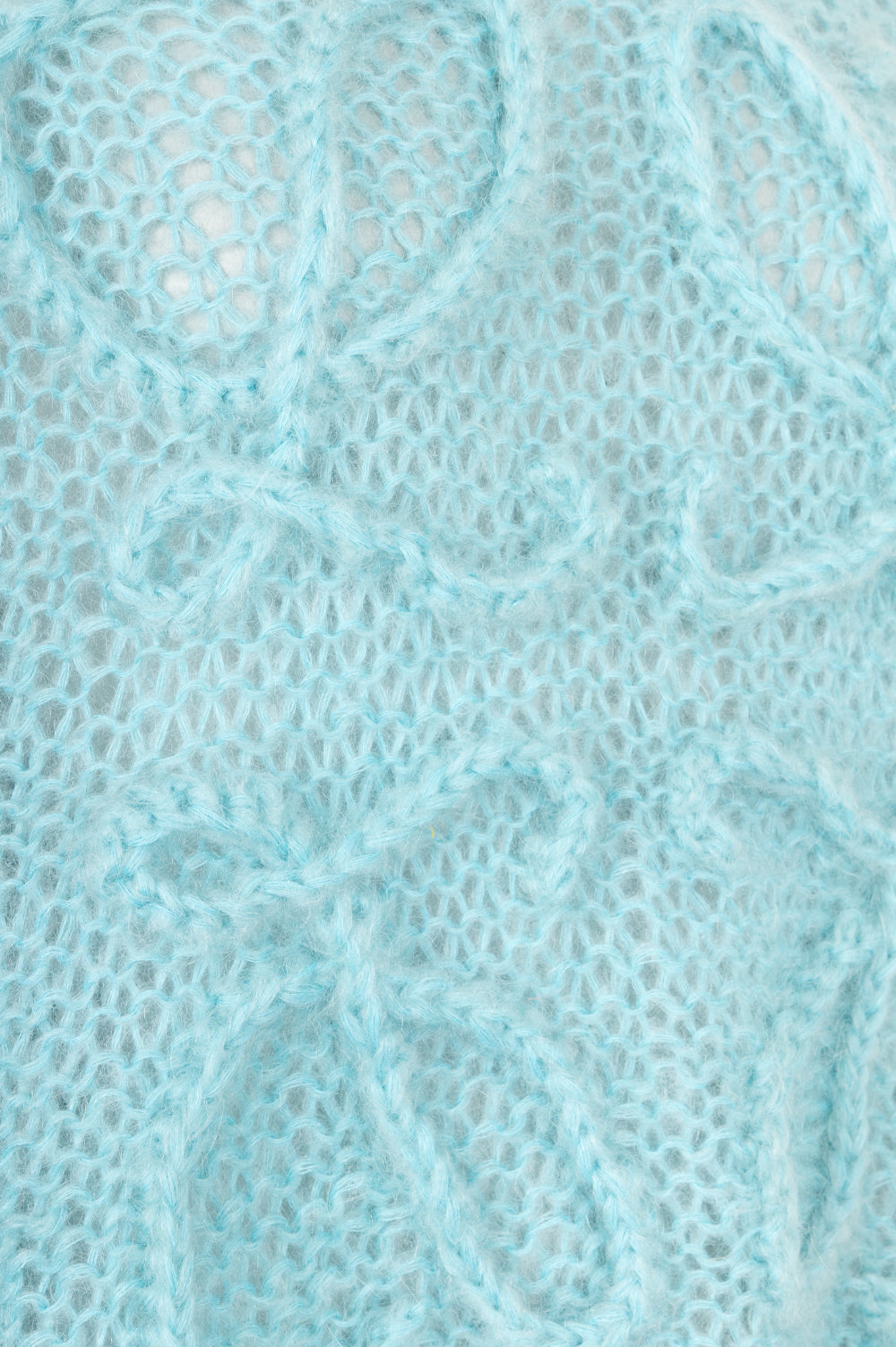 LOEWE Anagram Chunky Knit Turquoise