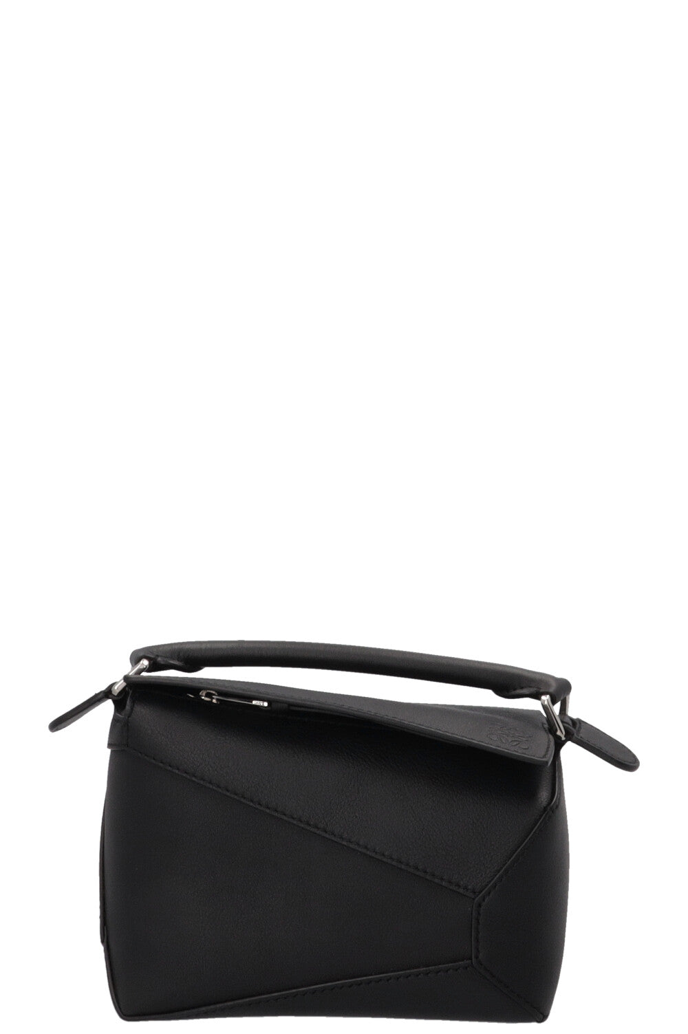 LOEWE Mini Puzzle Bag Black Leather Black