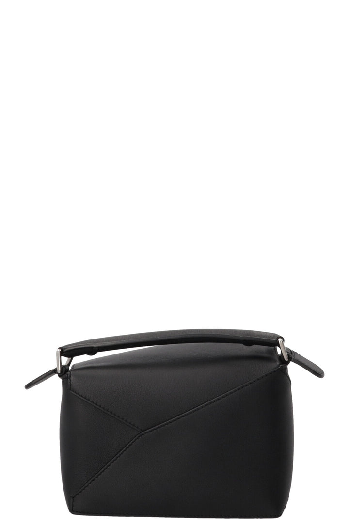 LOEWE Mini Puzzle Bag Black Leather Black