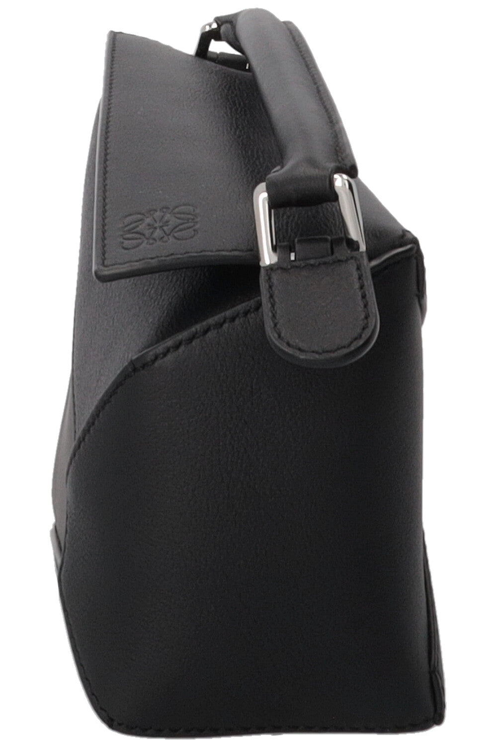 LOEWE Mini Puzzle Bag Black Leather Black