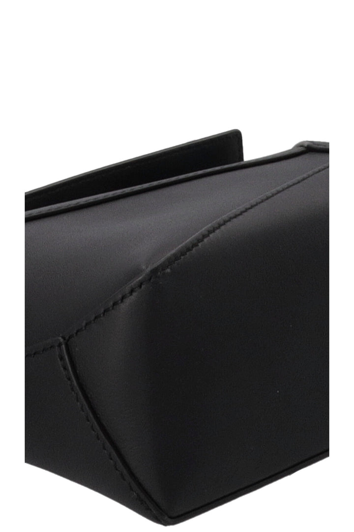 LOEWE Mini Puzzle Bag Black Leather Black