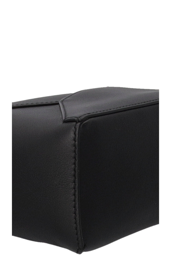 LOEWE Mini Puzzle Bag Black Leather Black