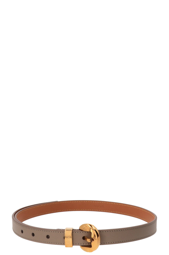 LOEWE Pebble Belt Leather Taupe