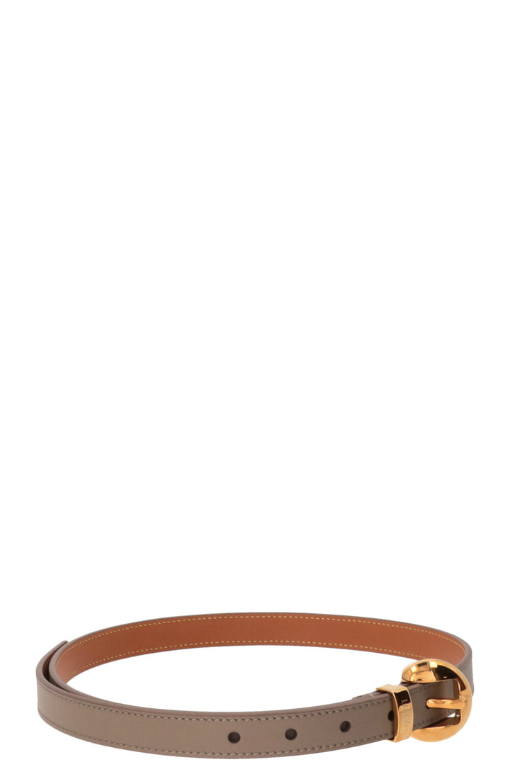 LOEWE Pebble Belt Leather Taupe