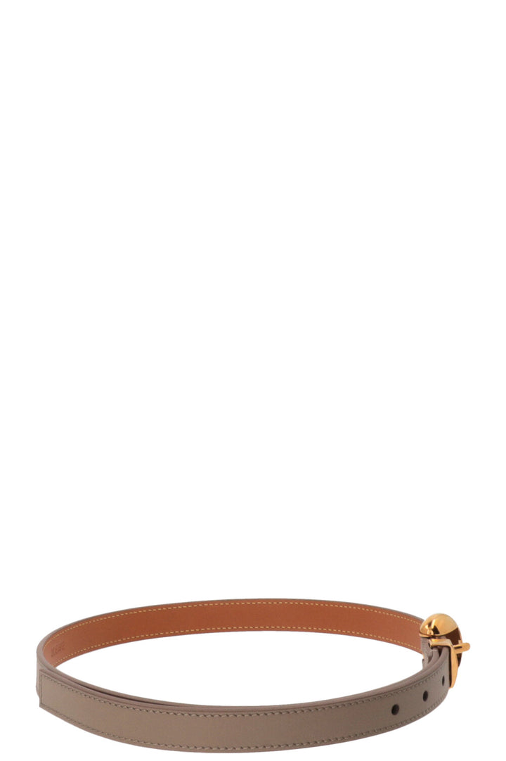 LOEWE Pebble Belt Leather Taupe
