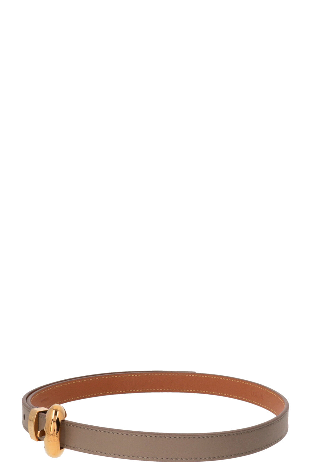LOEWE Pebble Belt Leather Taupe
