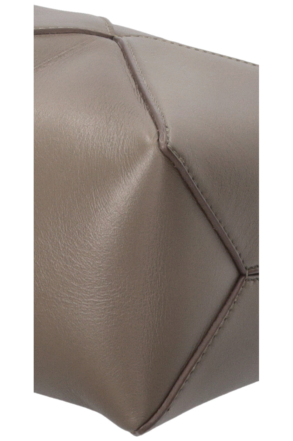 LOEWE Puzzle Fold Bucket Bag in Khaki Leather
