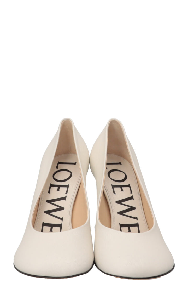 LOEWE Toy Pumps Leather White