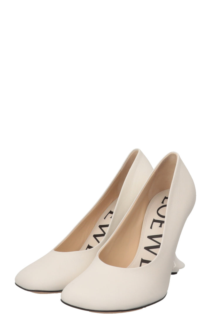 LOEWE Toy Pumps Leather White