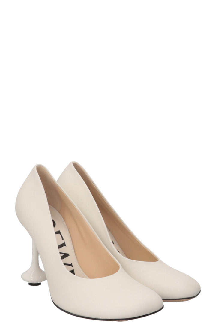 LOEWE Toy Pumps Leather White