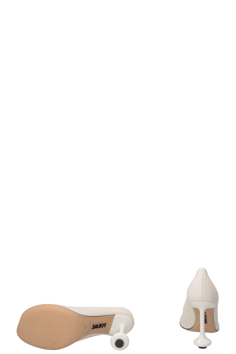 LOEWE Toy Pumps Leather White