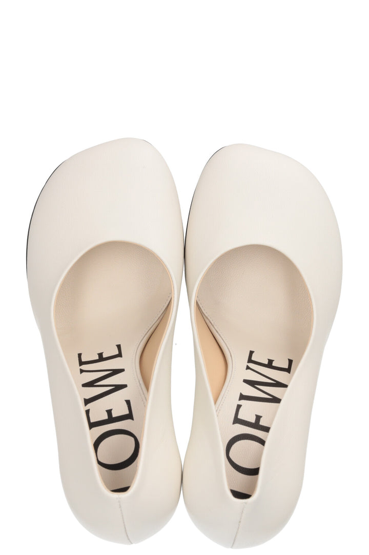 LOEWE Toy Pumps Leather White