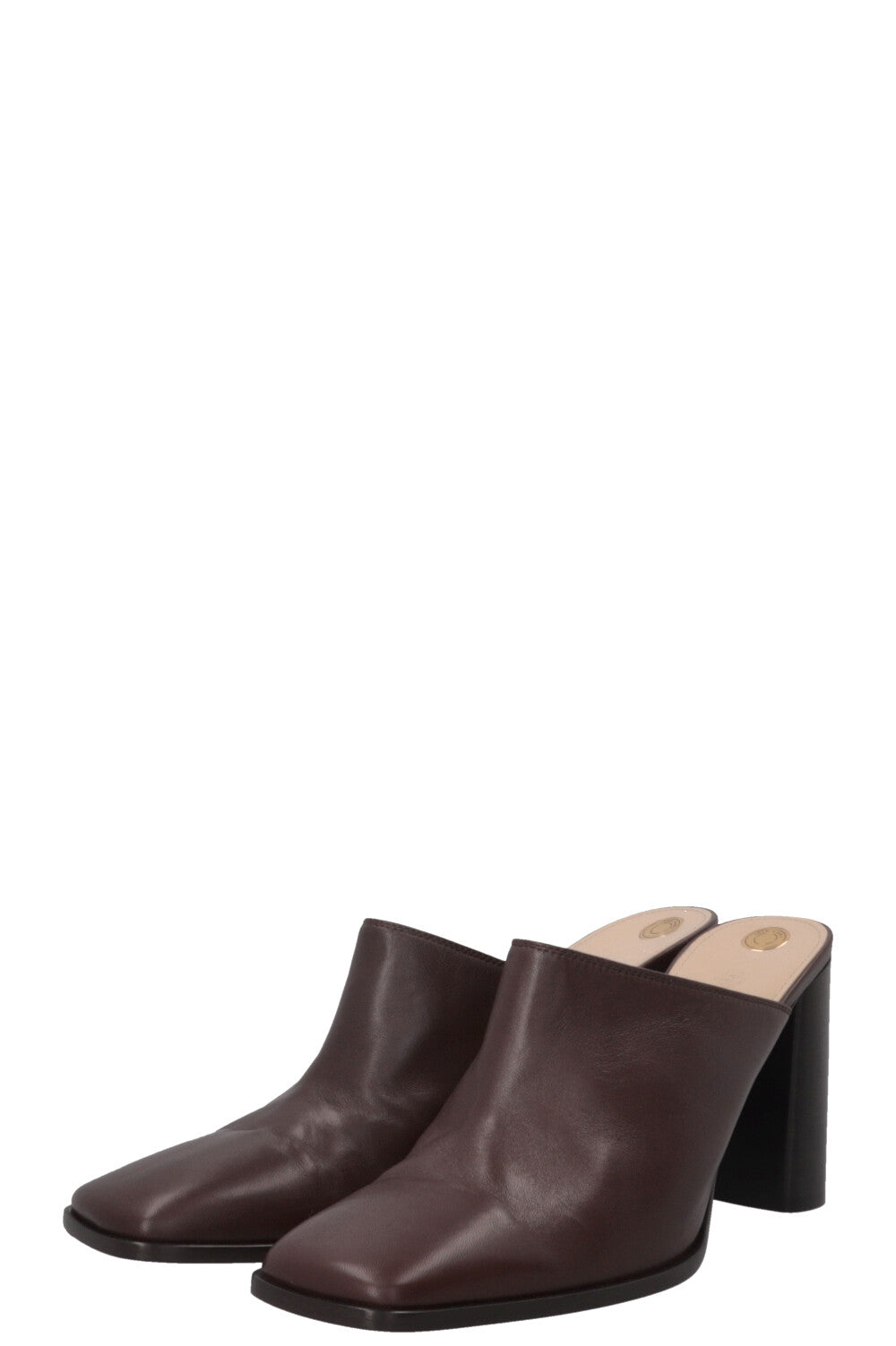 LORO PIANA Alba Mules Leather Brown