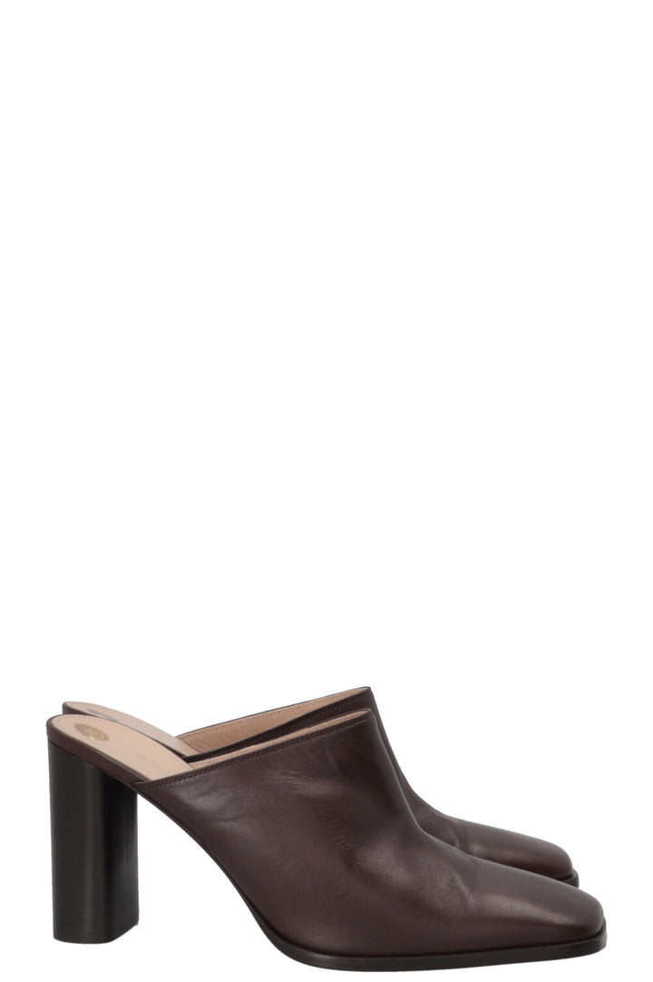LORO PIANA Alba Mules Leather Brown