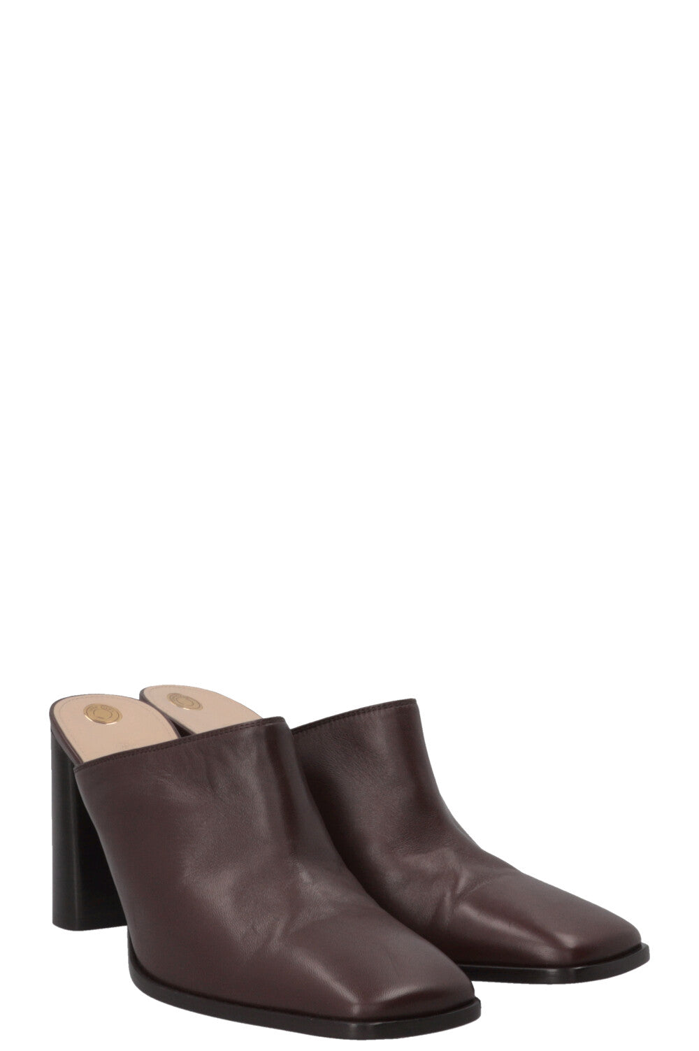 LORO PIANA Alba Mules Leather Brown