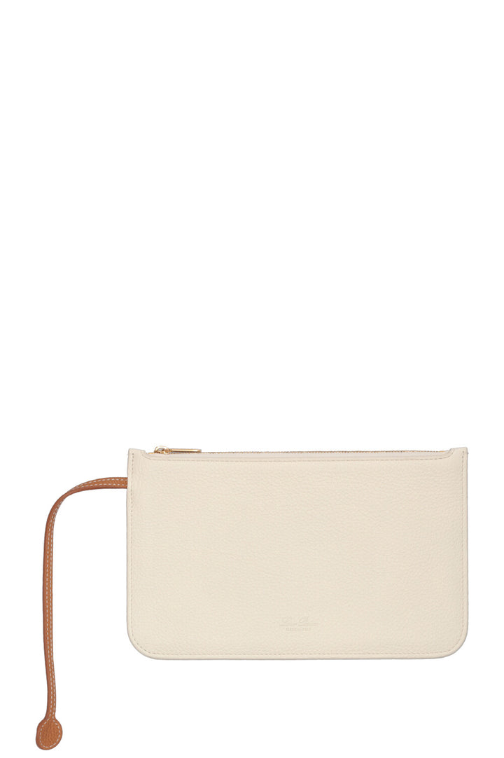 LORO PIANA L32 Loom Bag Calfskin Camel Ivory