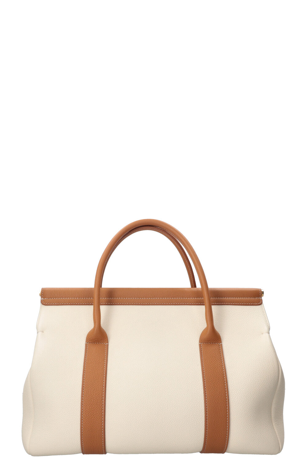 LORO PIANA L32 Loom Bag Calfskin Camel Ivory