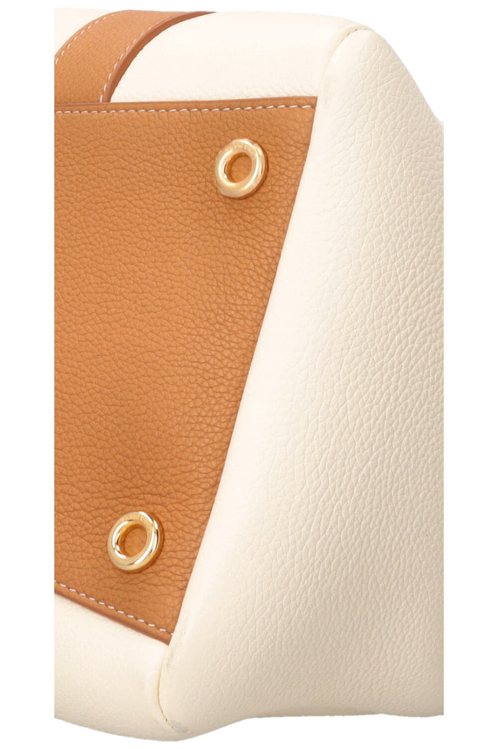 LORO PIANA L32 Loom Bag Calfskin Camel Ivory