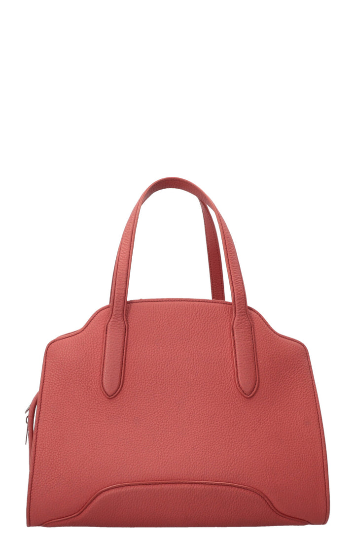 LORO PIANA Medium Sesia Tote Bag Leather Coral