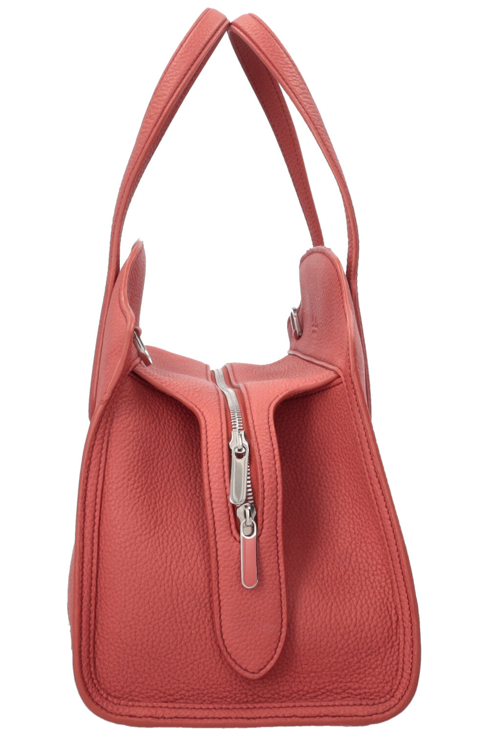 LORO PIANA Medium Sesia Tote Bag Leather Coral