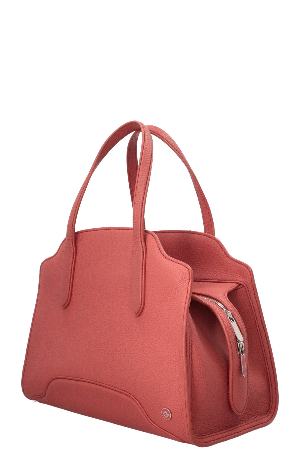 LORO PIANA Medium Sesia Tote Bag Leather Coral