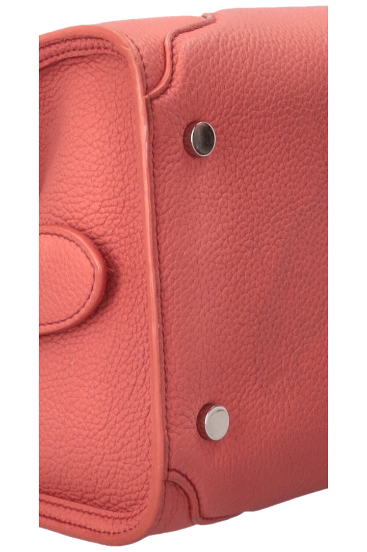 LORO PIANA Medium Sesia Tote Bag Leather Coral