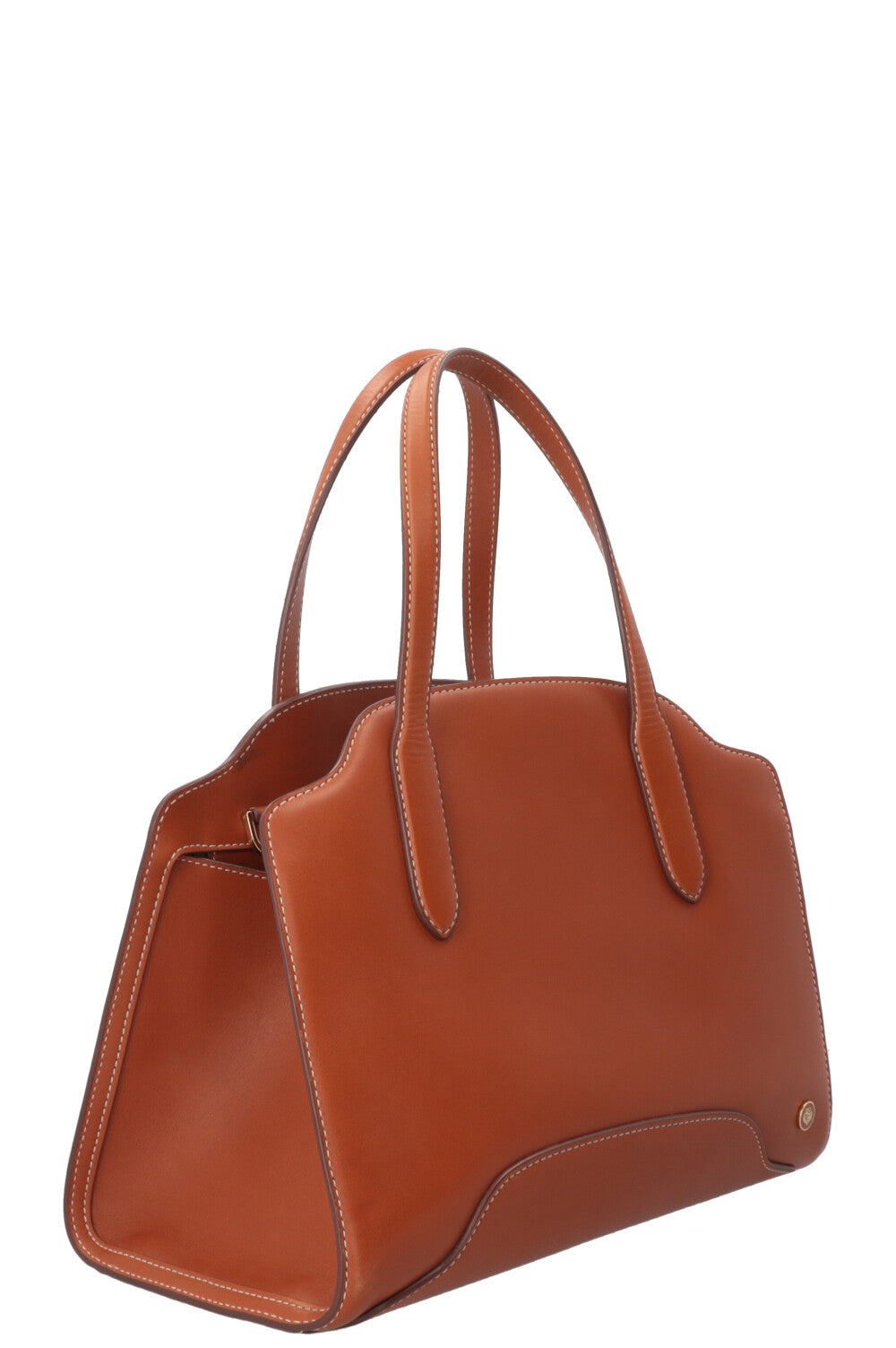 LORO PIANA Medium Sesia Tote Bag Leather Tan