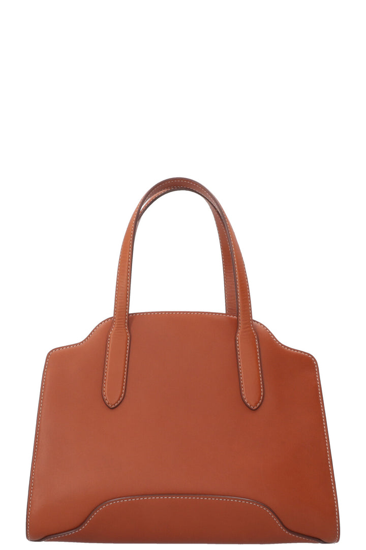 LORO PIANA Medium Sesia Tote Bag Leather Tan