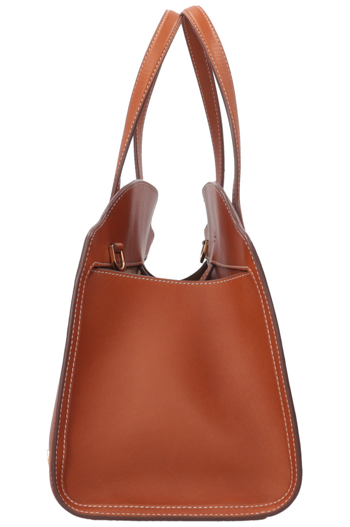 LORO PIANA Medium Sesia Tote Bag Leather Tan