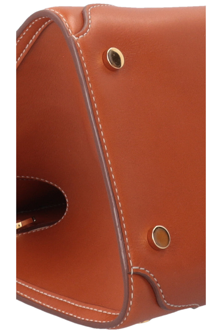 LORO PIANA Medium Sesia Tote Bag Leather Tan