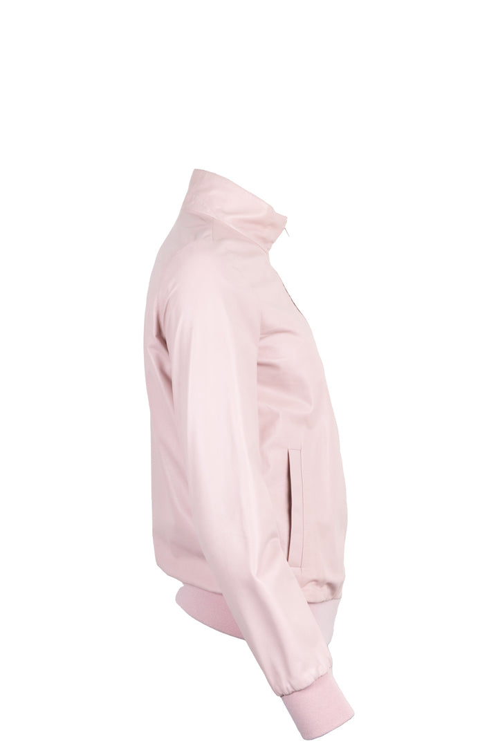 LORO PIANA Reversible Bomber Jacket Leather Pink Purple