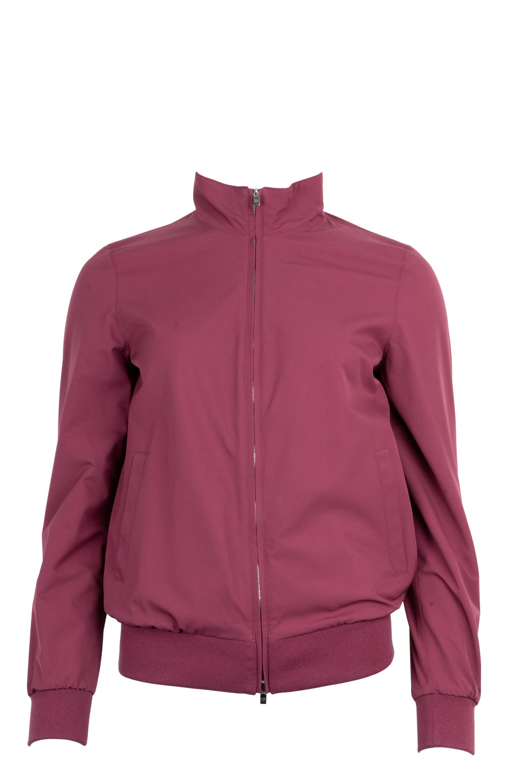 LORO PIANA Reversible Bomber Jacket Leather Pink Purple
