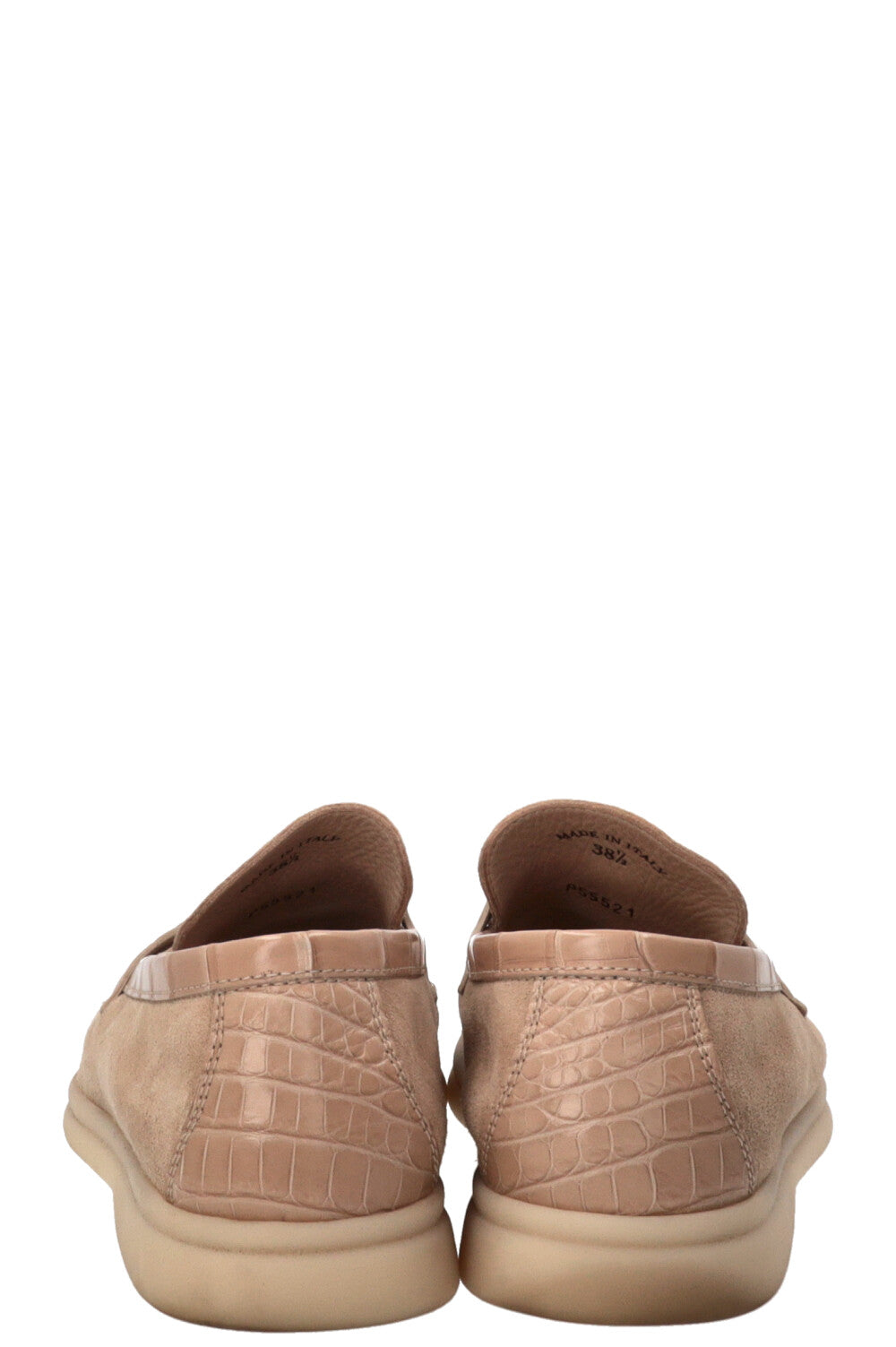 LORO PIANA Summer Charms Walk Loafer Suede Beige