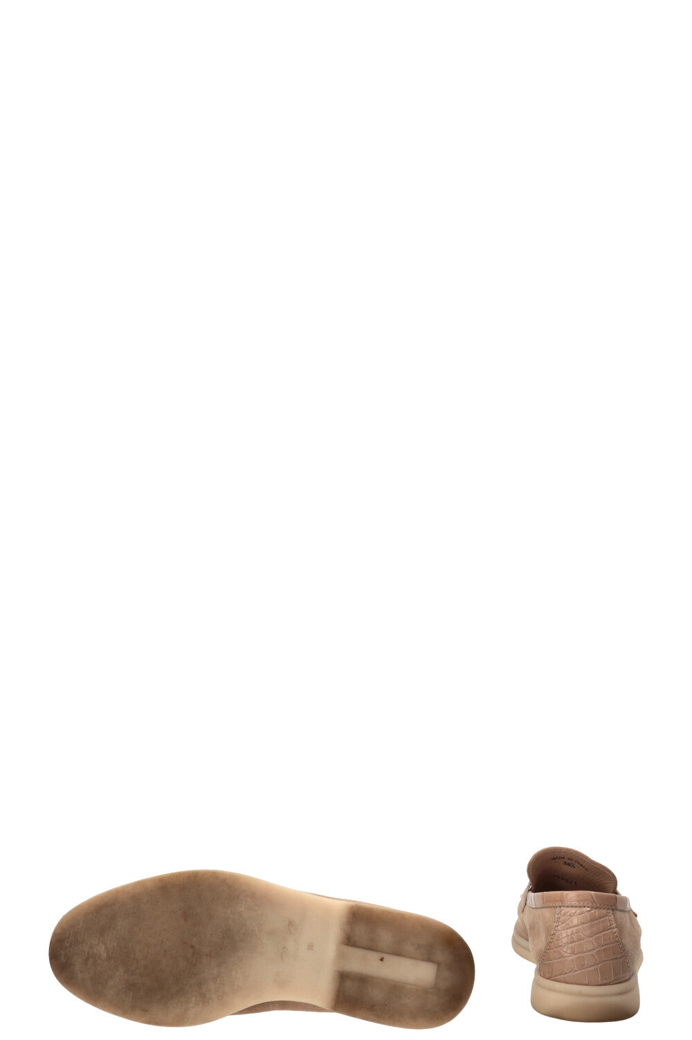 LORO PIANA Summer Charms Walk Loafer Suede Beige