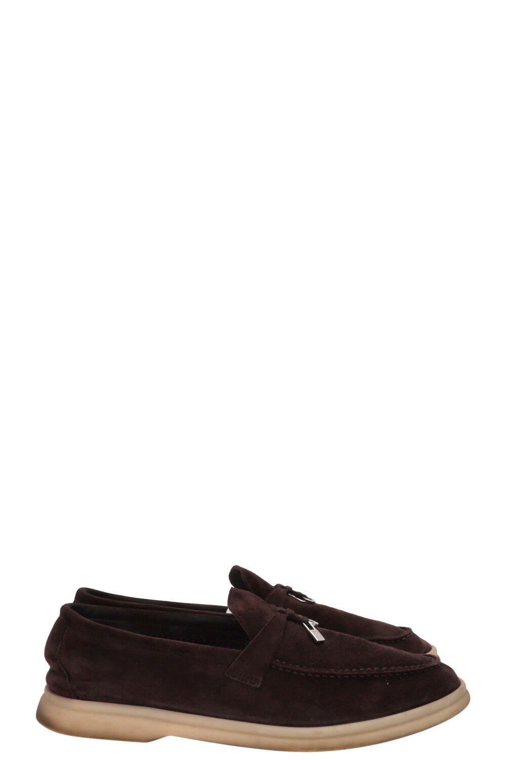 LORO PIANA Summer Charms Walk Suede Brown