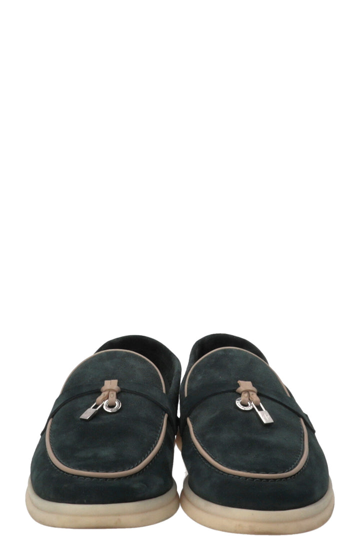LORO PIANA Summer Charms Walk Suede Green