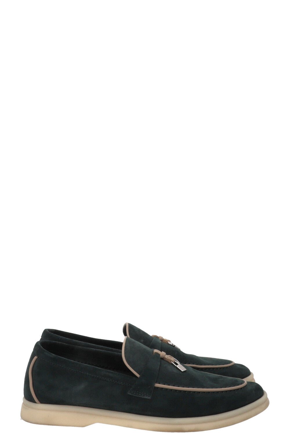 LORO PIANA Summer Charms Walk Suede Green