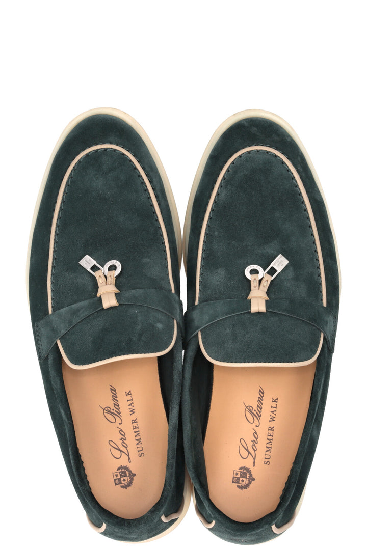 LORO PIANA Summer Charms Walk Suede Green