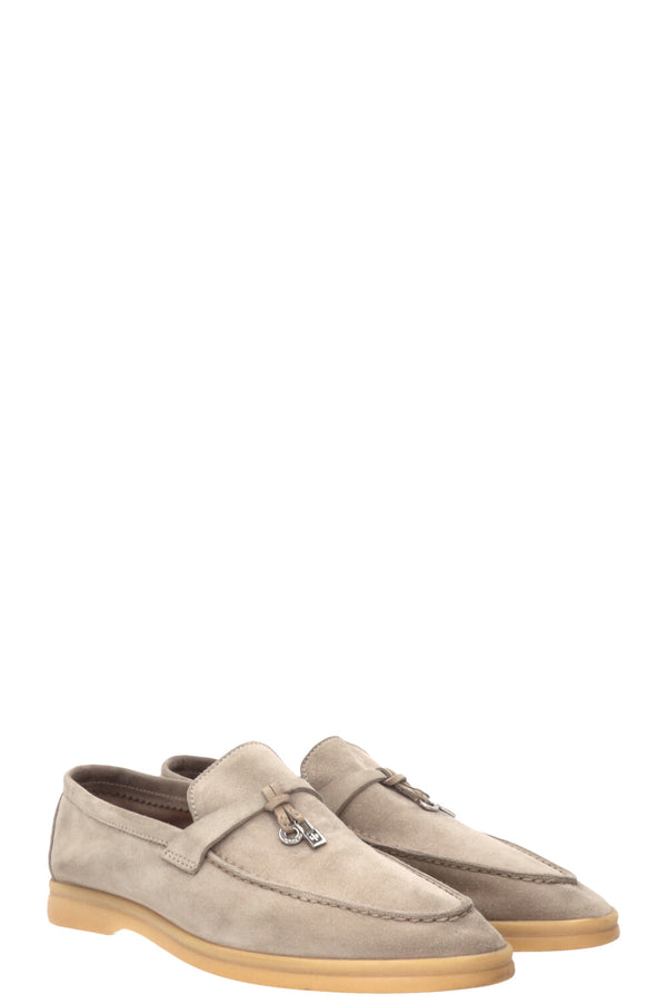LORO PIANA Summer Walk Suede Beige